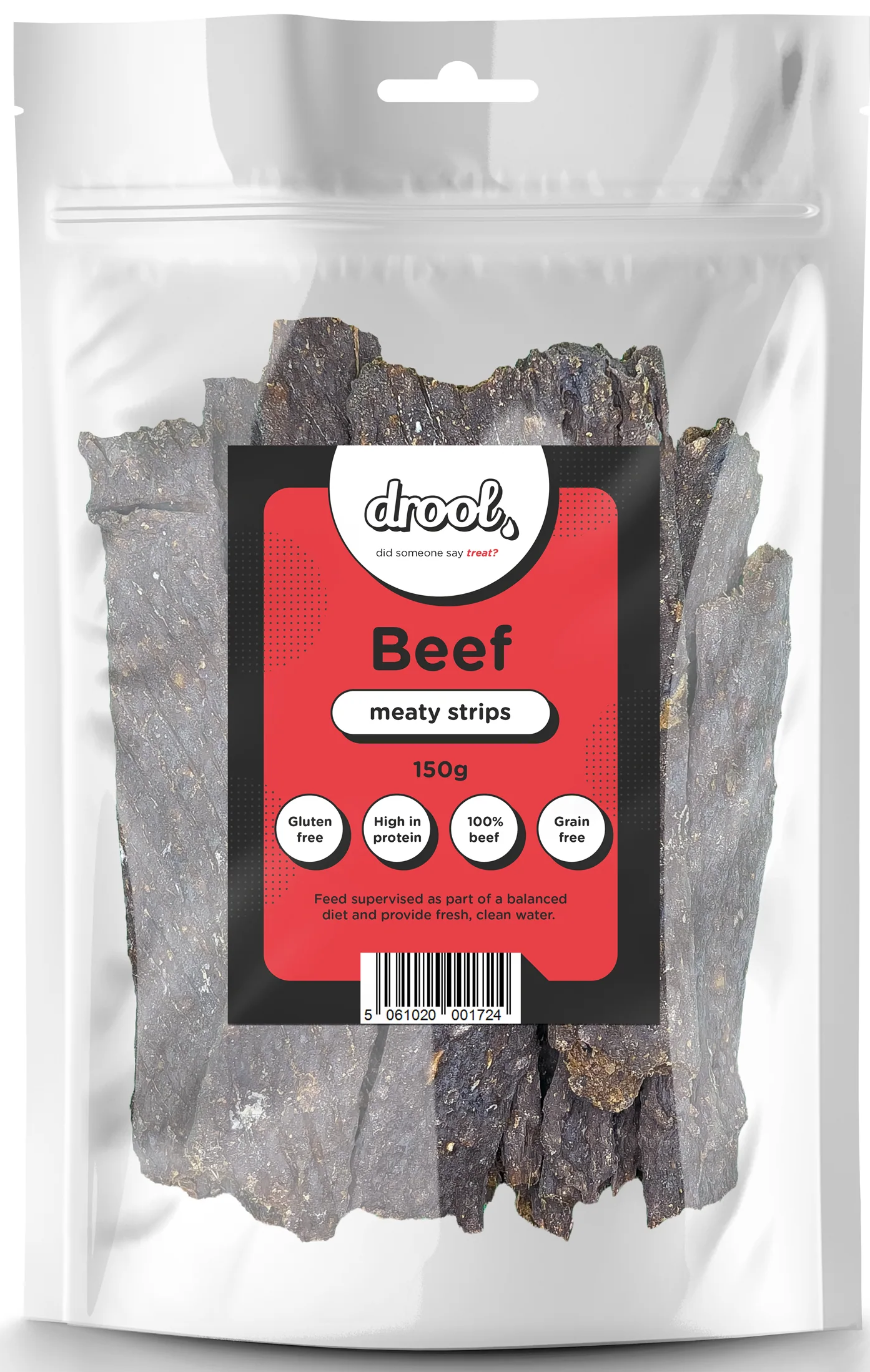 Drool Meaty Strips Beef 150g