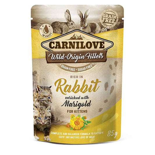 Carnilove Kitten Pouch Rabbit with Marigold 85g