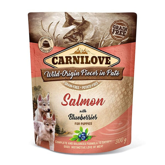 Carnilove Dog Pouch Salmon with Blueberries Puppy