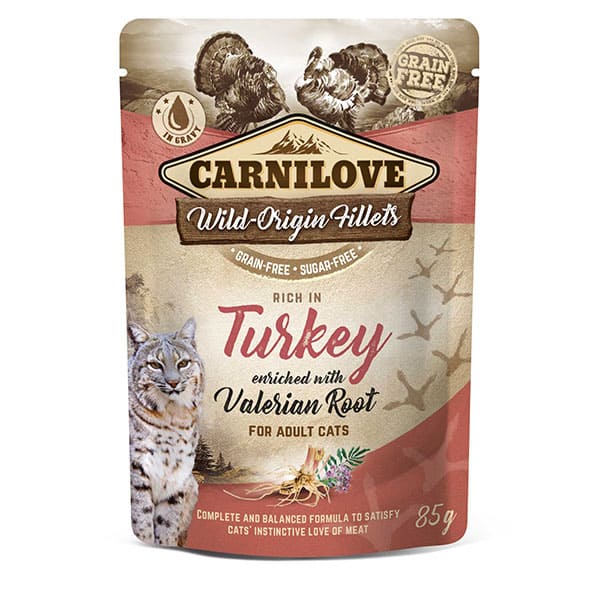 Carnilove Cat Pouch Turkey with Valerian 85g