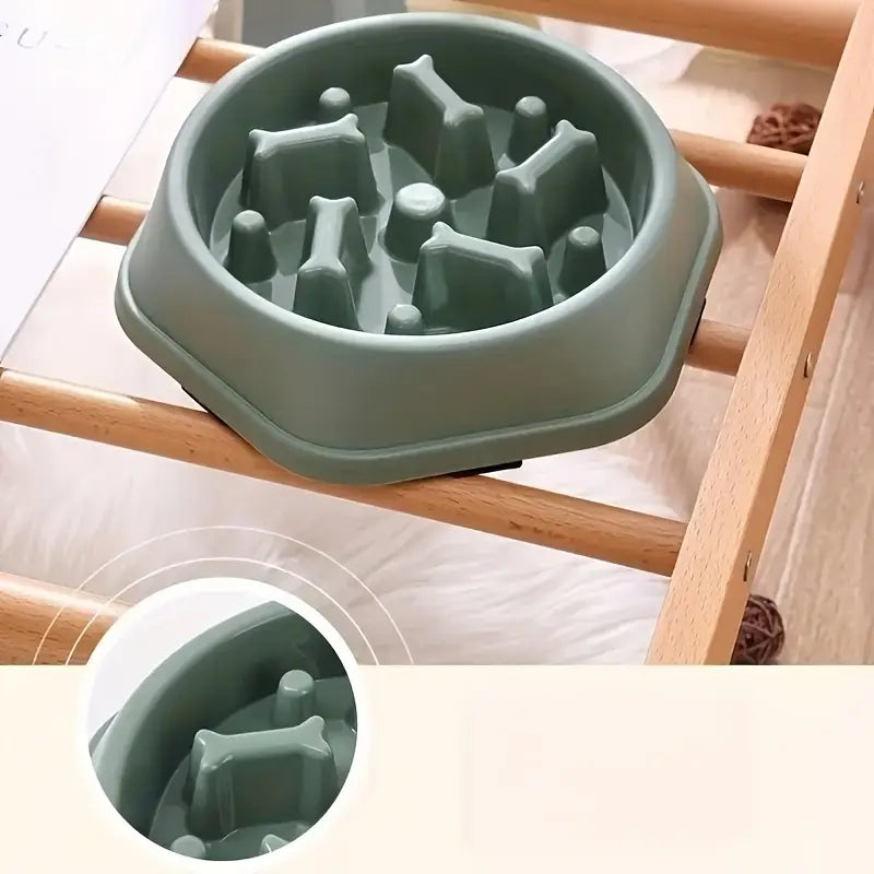 Durable Plastic Dog Slow Feeder Bowl