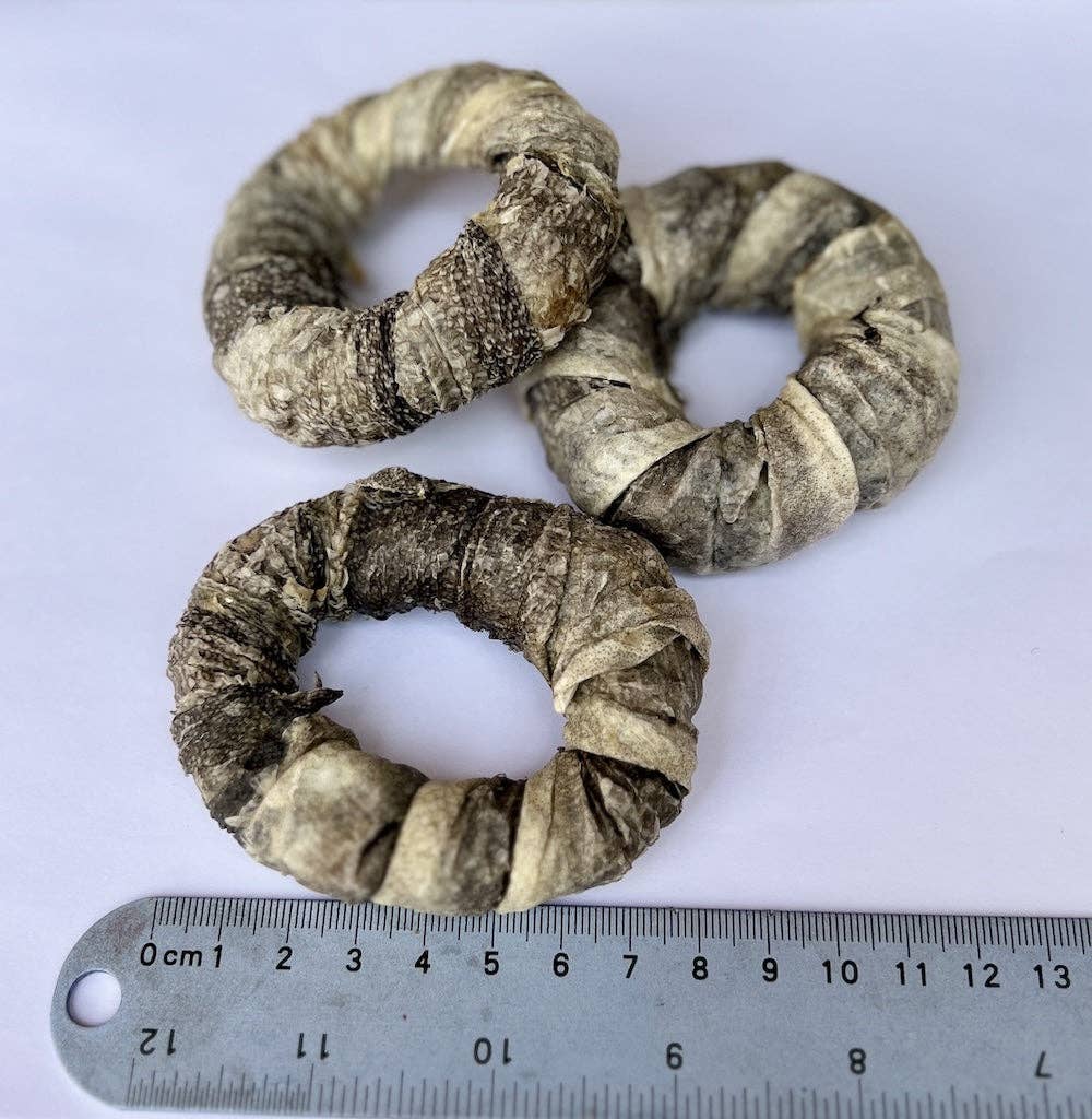 Dried Cod Fish Skin Rings