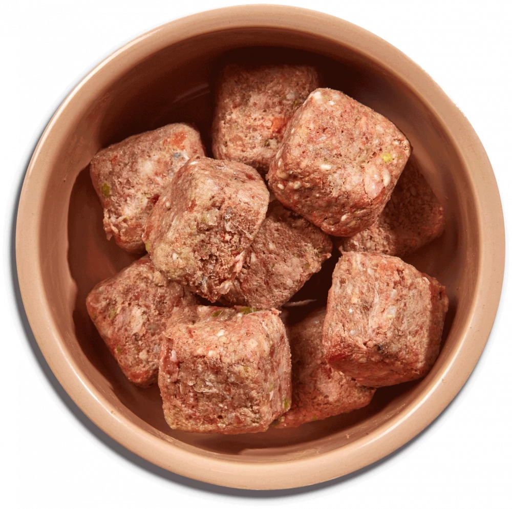 60/40 BEEF AND CHICKEN WITH VEGETABLES AND BROWN RICE FOR ADULT DOGS