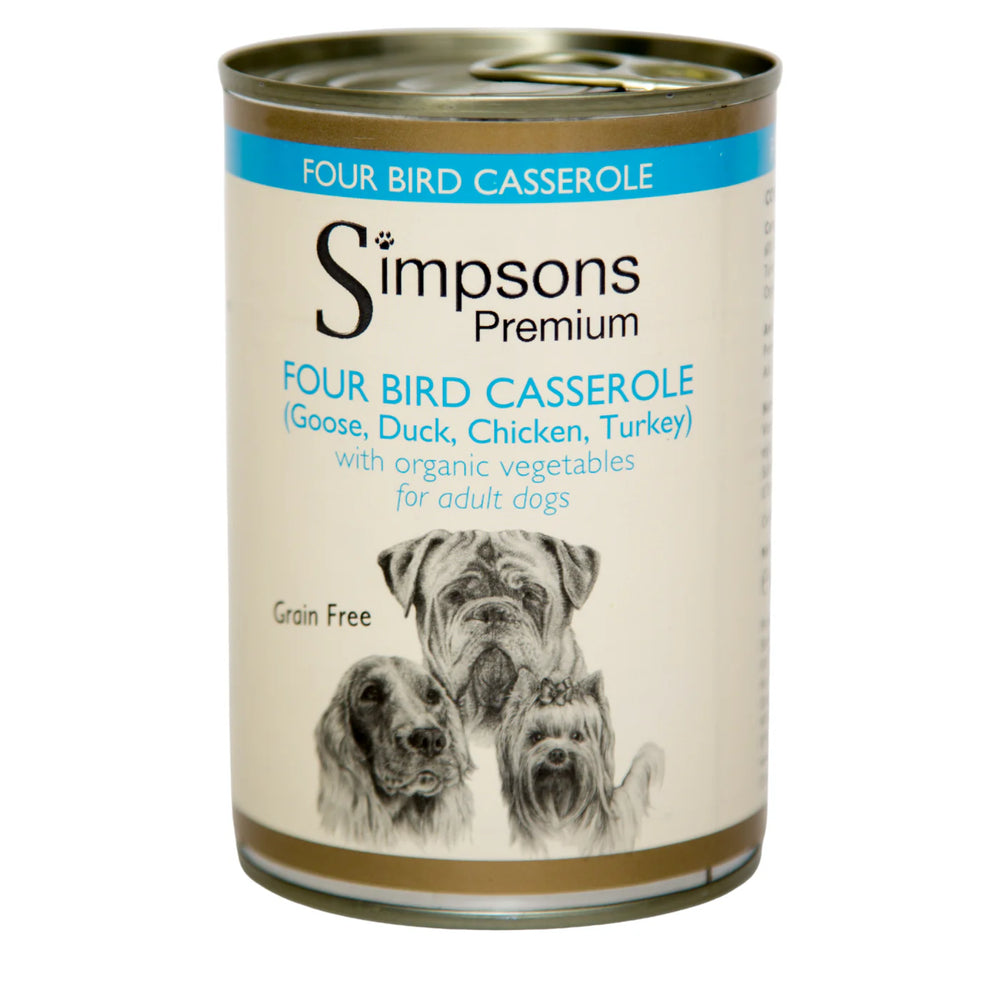 Simpsons Four Bird Casserole with Organic Vegetables 400G