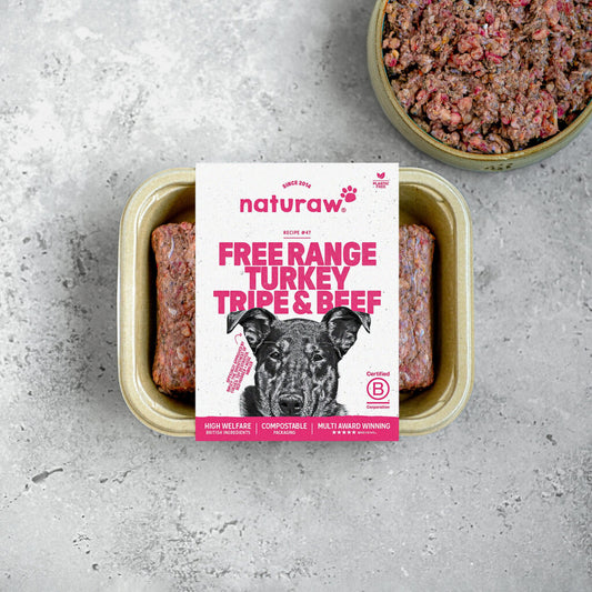 Naturaw TURKEY, TRIPE & BEEF (500G)