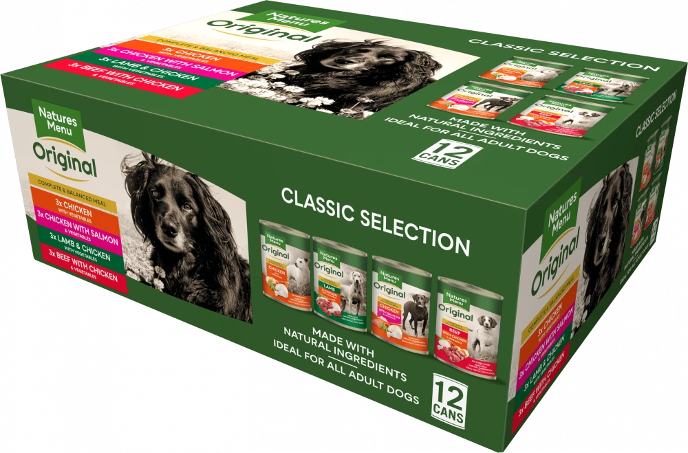 MULTIPACK FOR ADULT DOGS  Pack size 12 x 400g Cans.