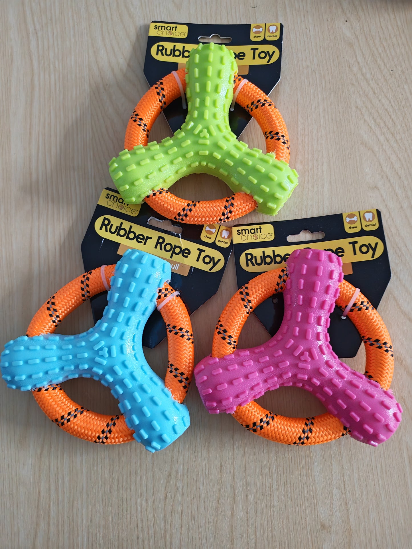 Rubber Rope Ring Dog Toy