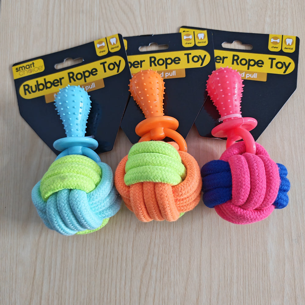 Rubber Rope Toy Various colours