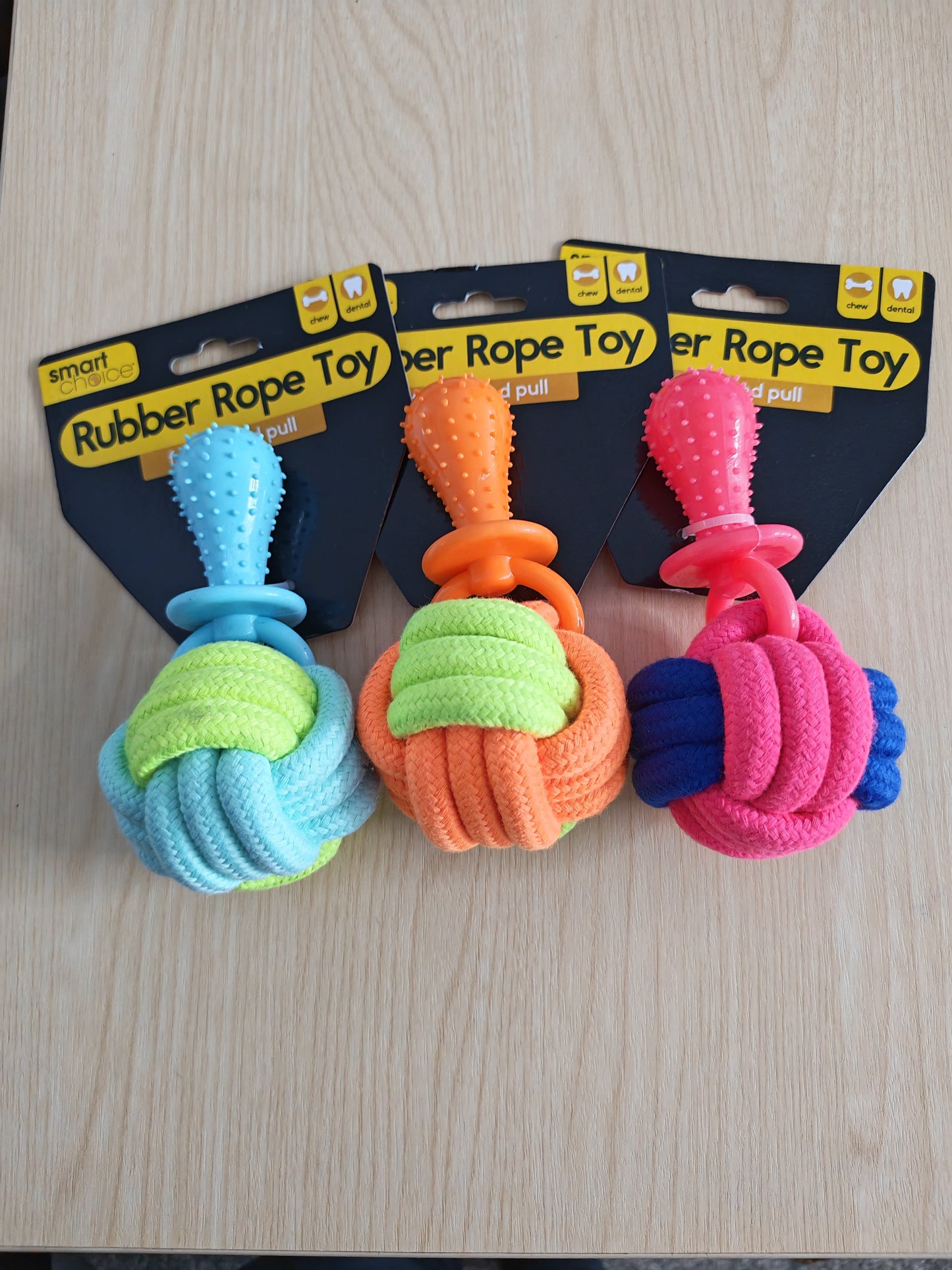 Rubber Rope Toy Various colours