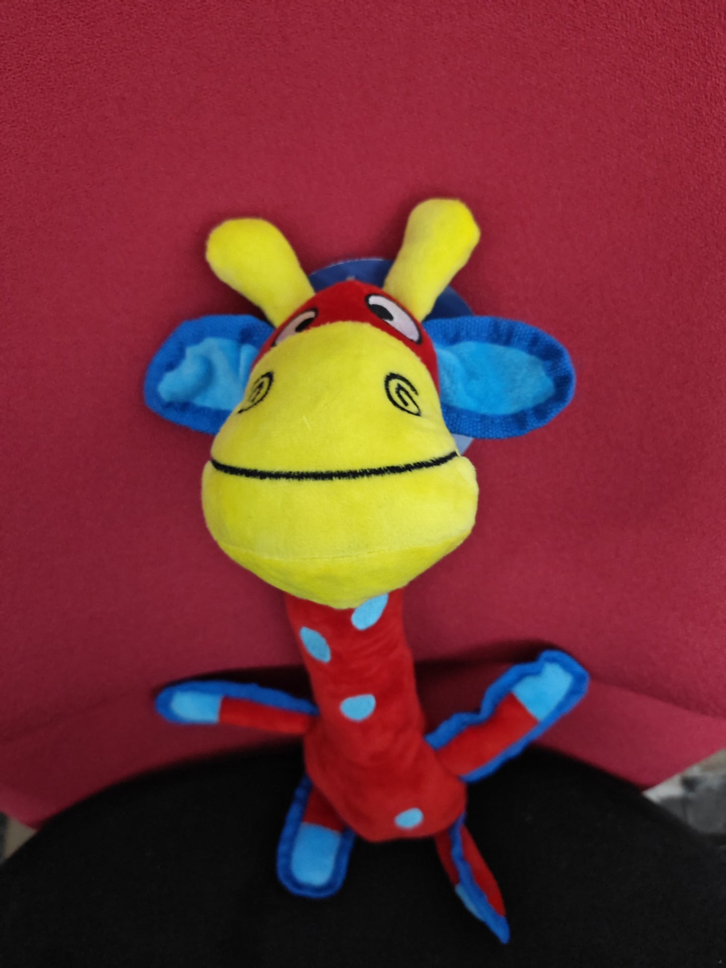 Plush comic Giraffe Dog Toy with squeaker