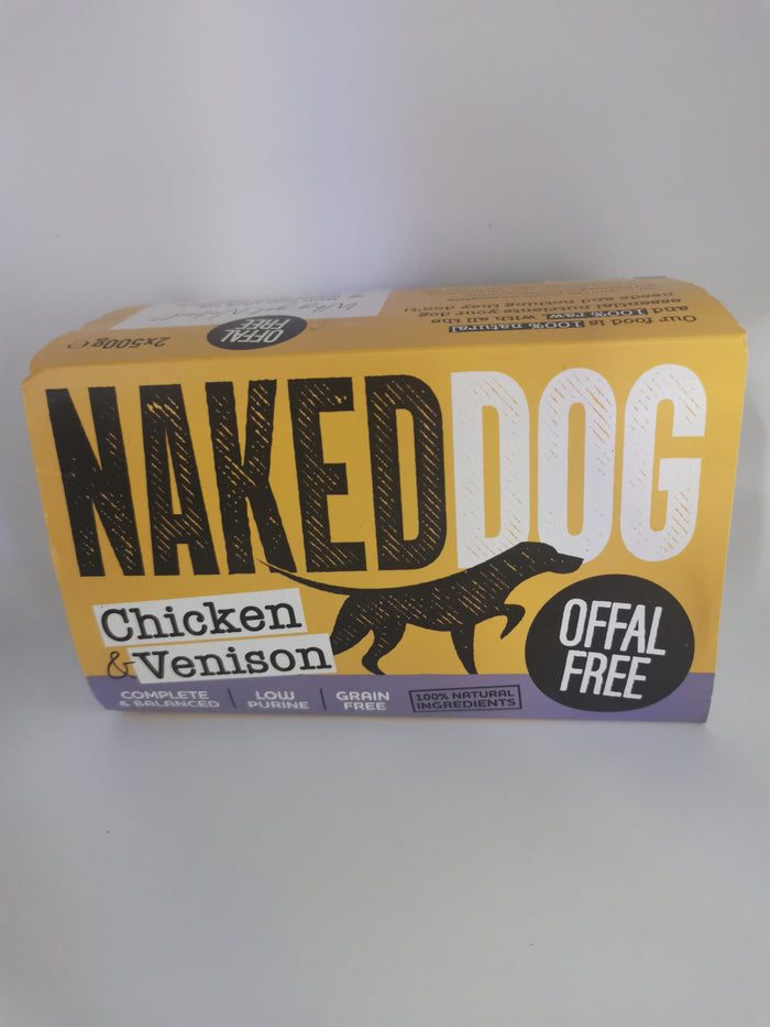 Naked Dog Chicken & Venison x2 500g