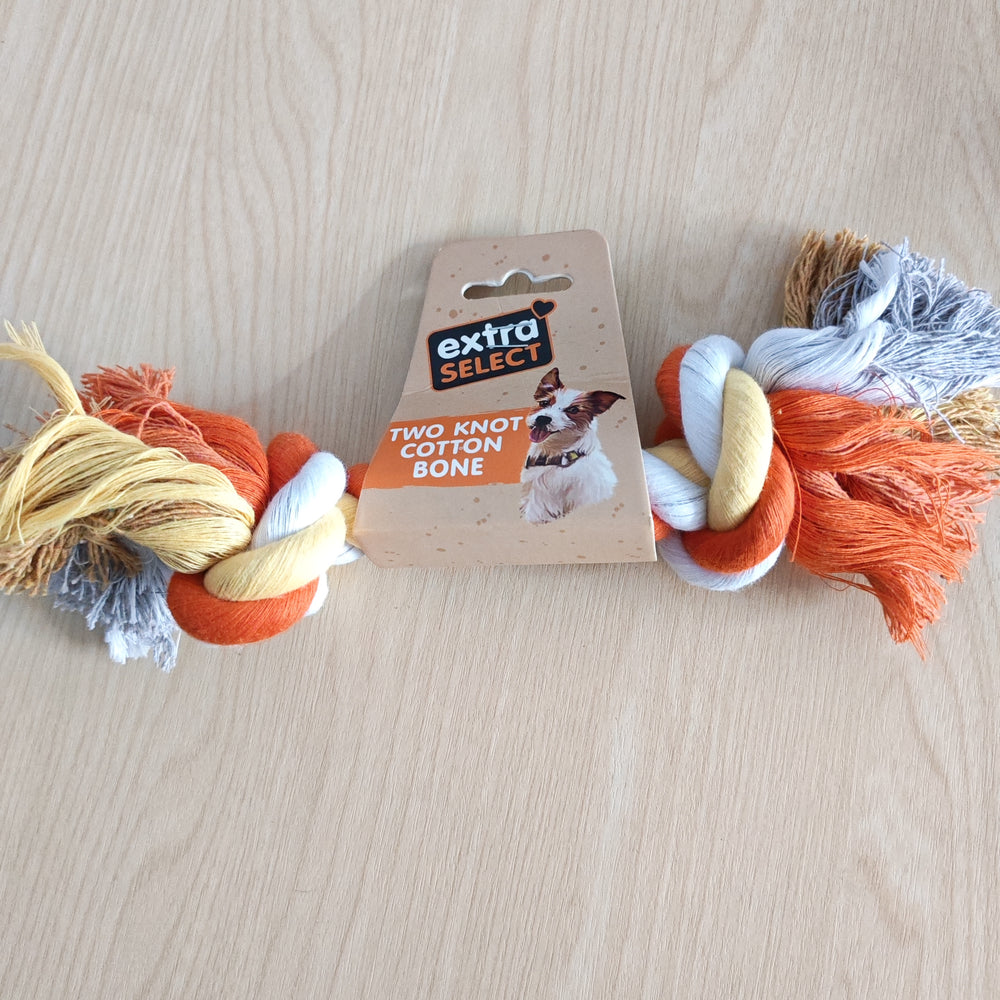 Two knot Cotton Rope Bone Toy