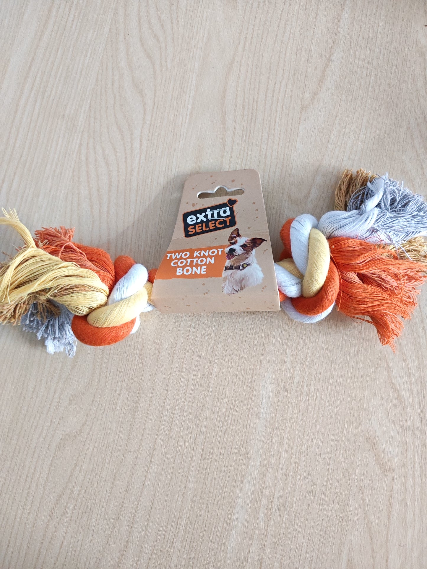 Two knot Cotton Rope Bone Toy