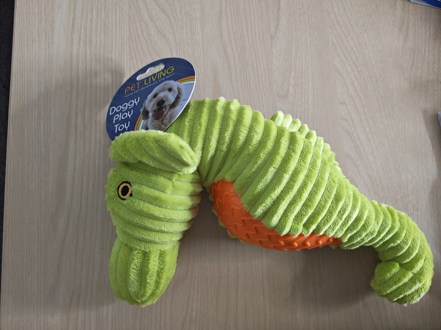 Honking Plush Seahorse Dog Toy