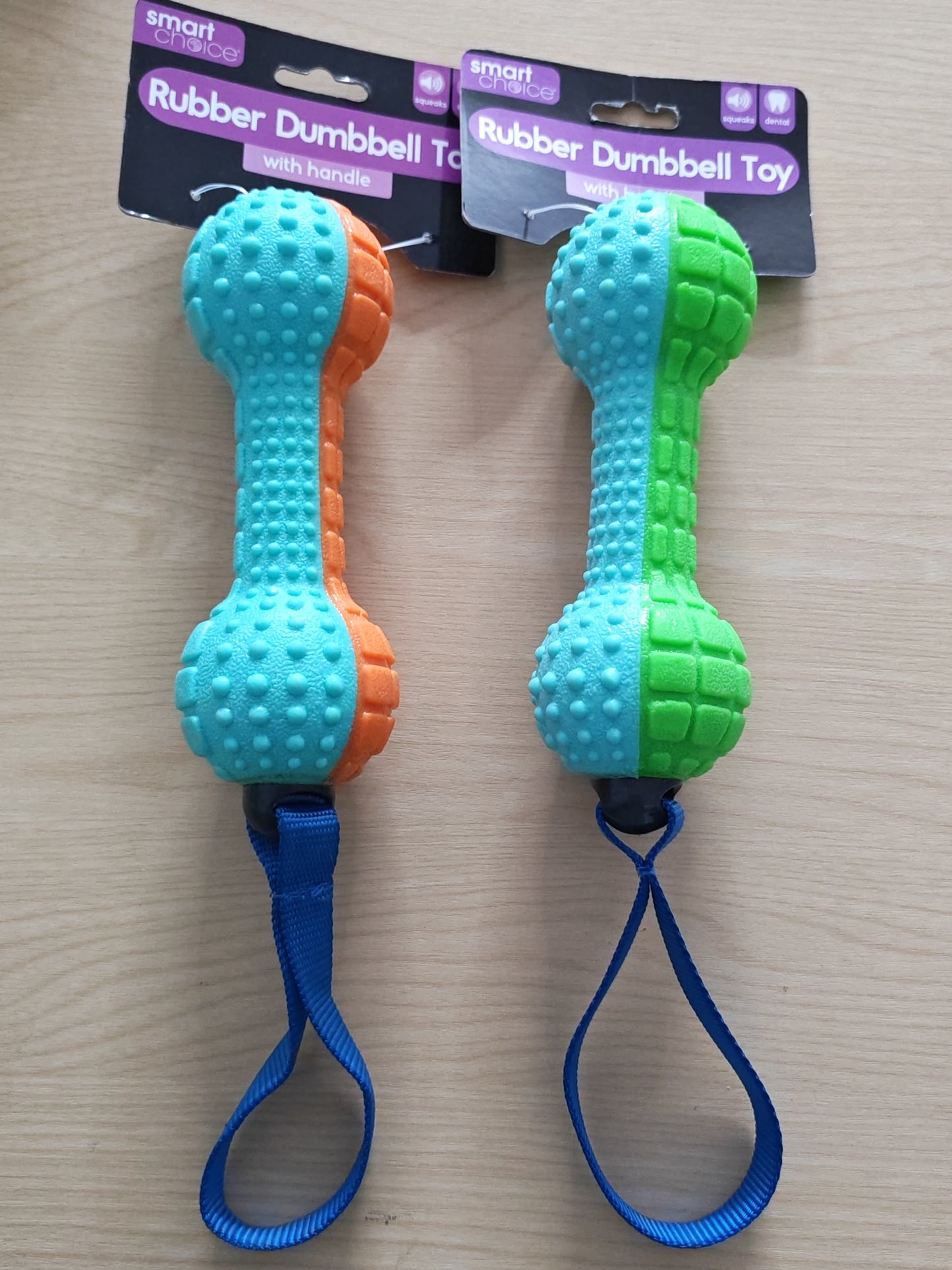 Tough twin colour Dog Toy (single)