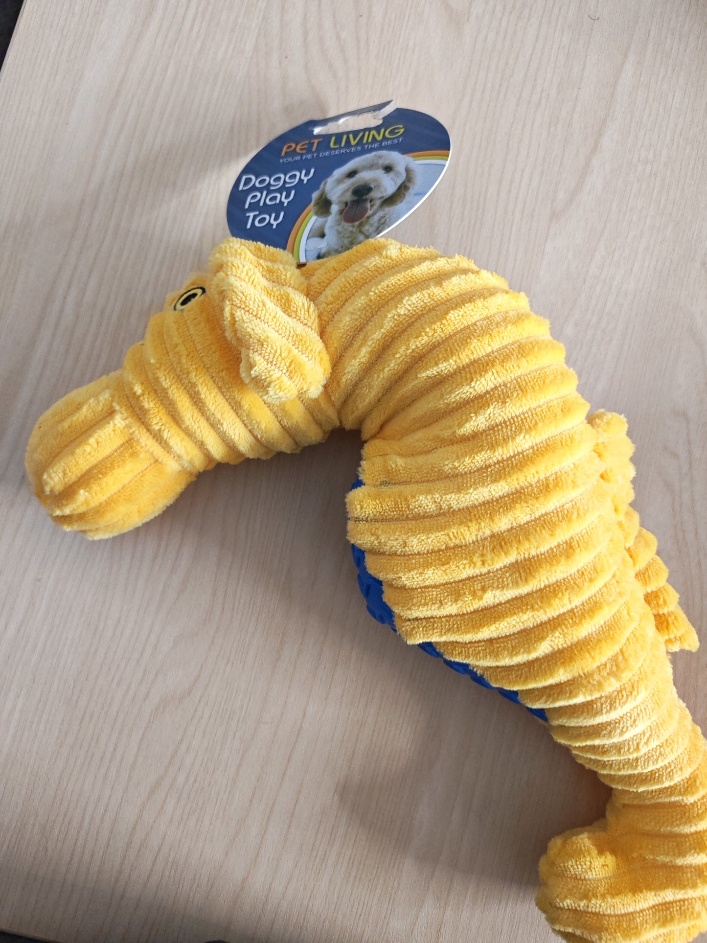 Honking Plush Seahorse Dog Toy
