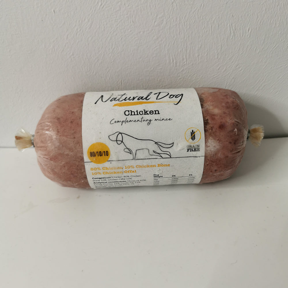 Natural Dog Chicken Complementary Mince 80/10/10