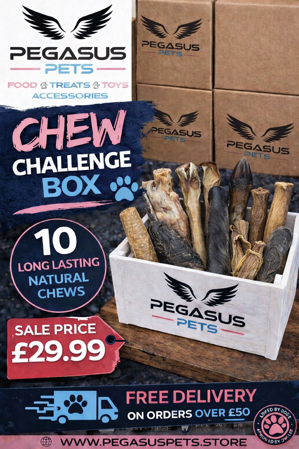 Beast Chew Challenge Treat Box 10 Items