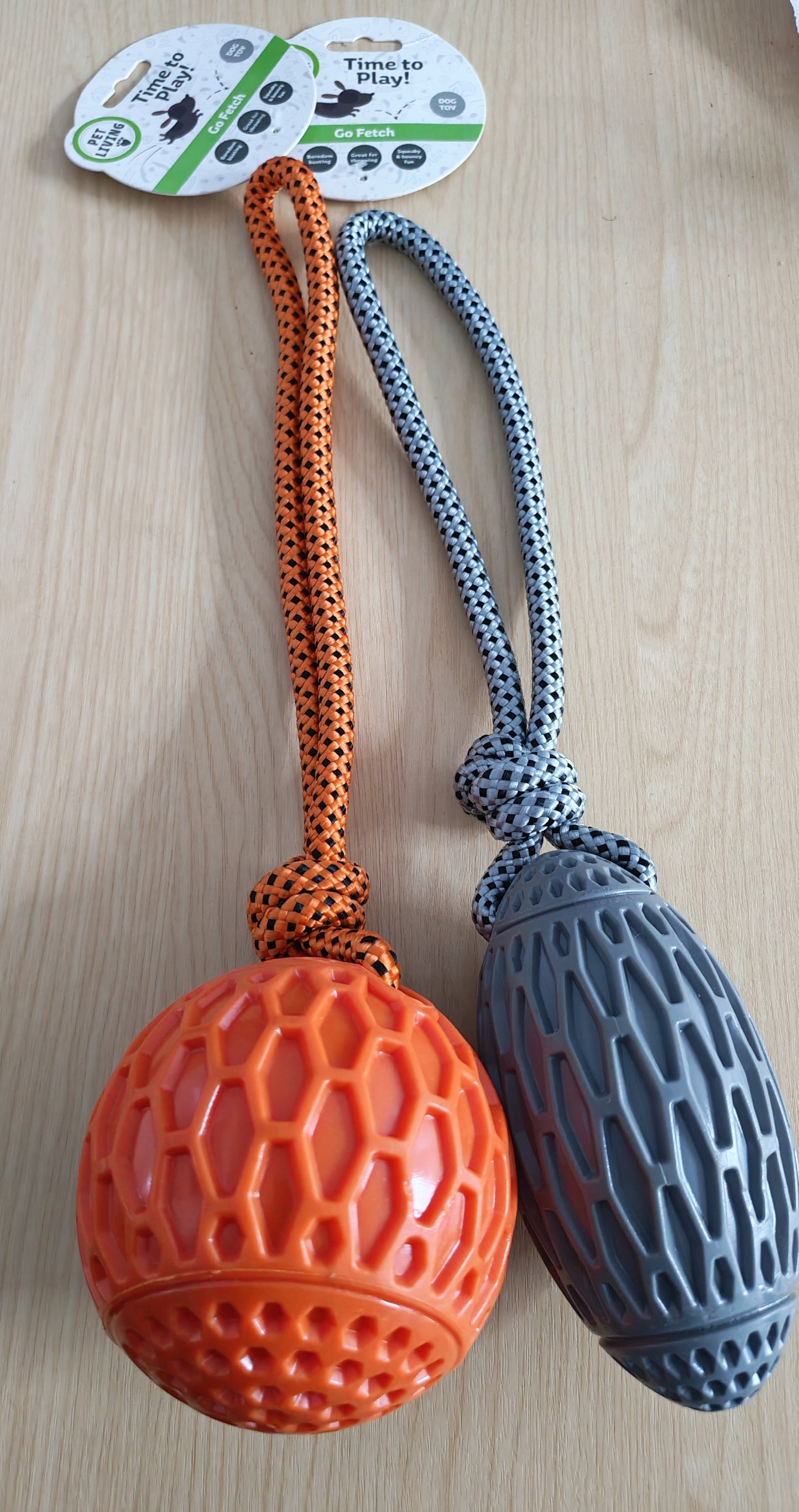 Squeaker on a Rope Dog Toy (Single)