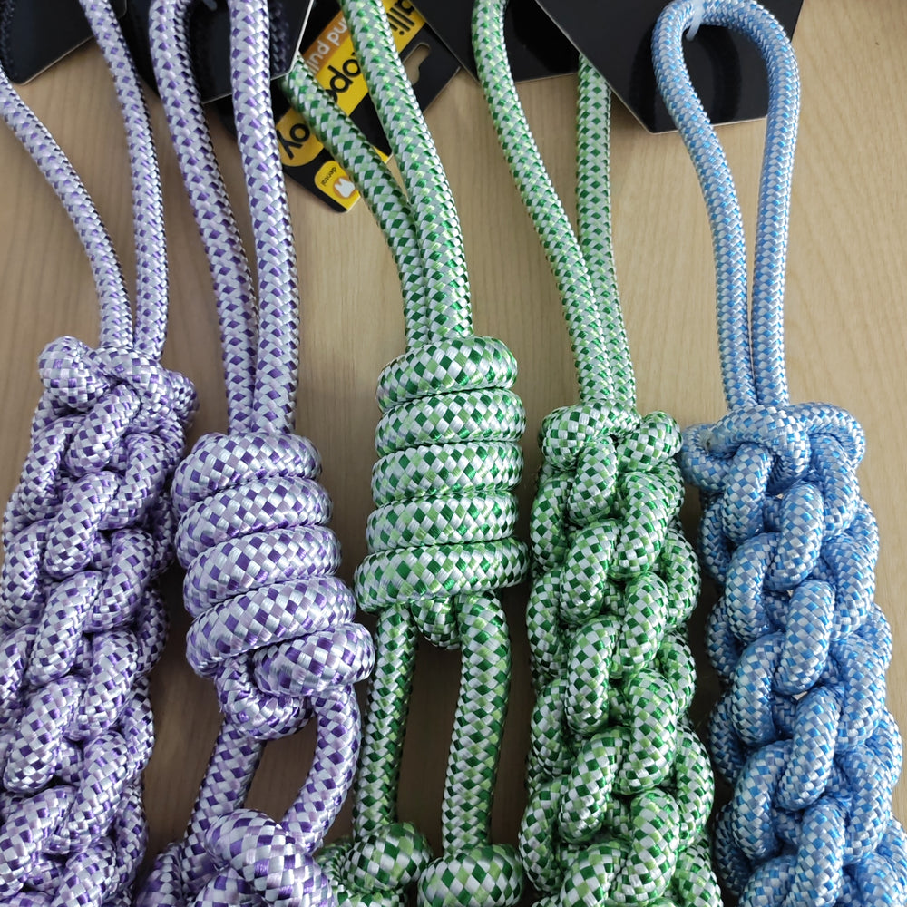 Metallic Rope Dog Toy various colours Single