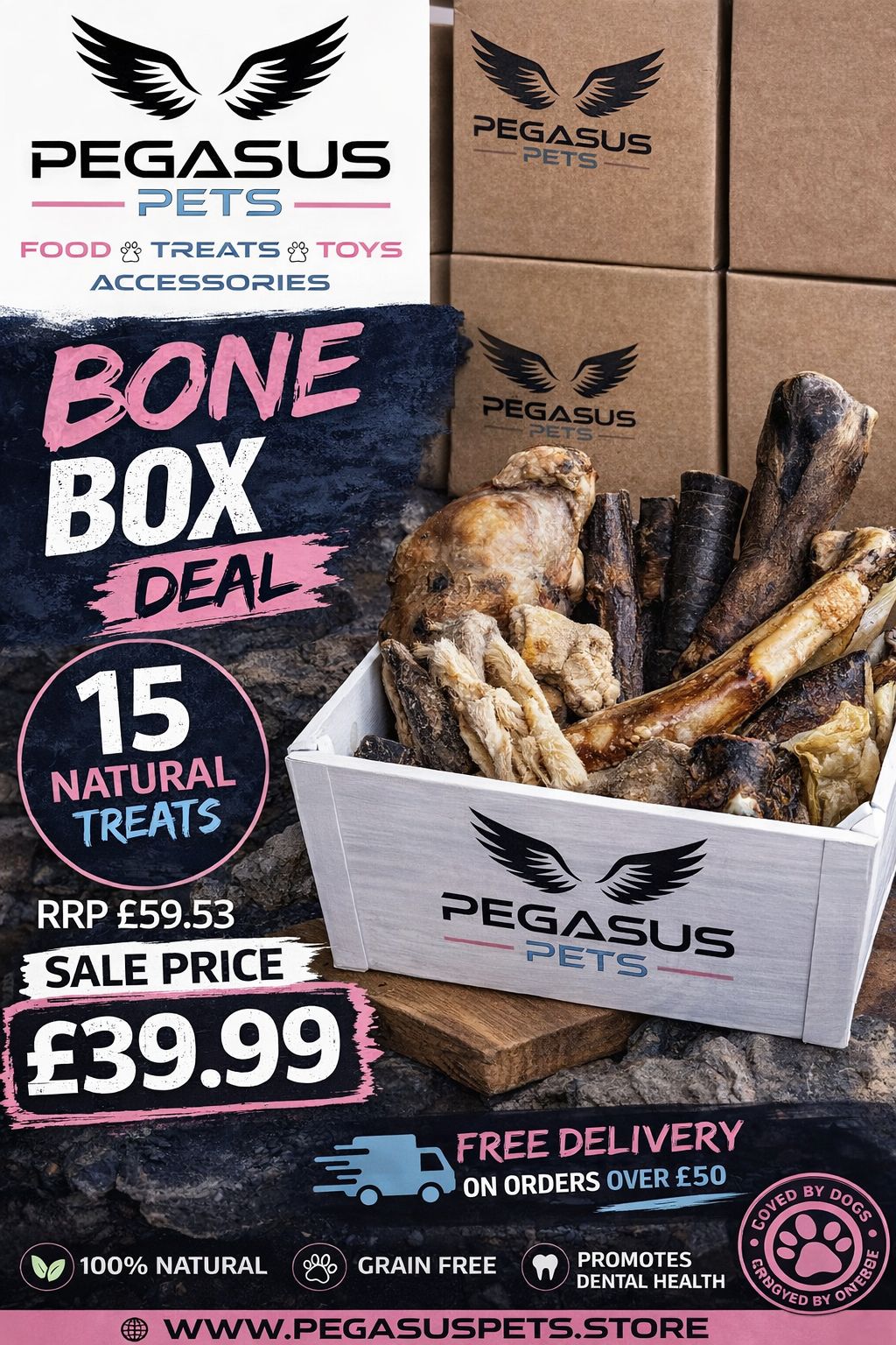 Bone Treat Box 15 Items