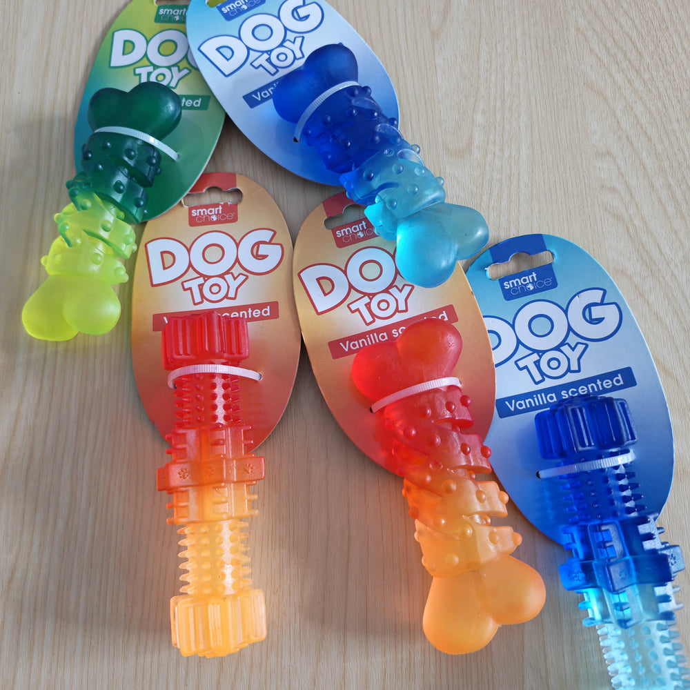 Vanilla Scented Dog Toy (various colours)