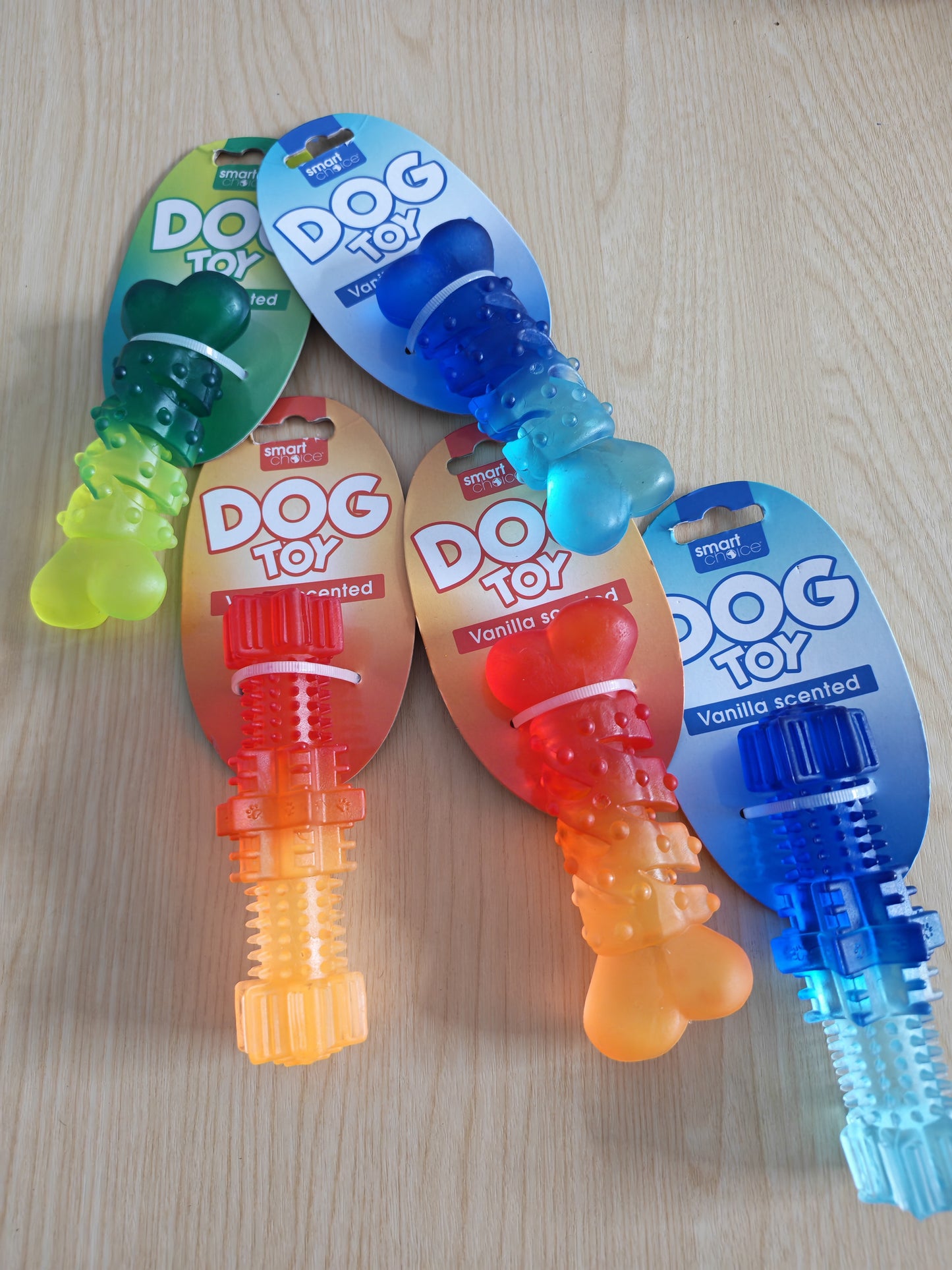 Vanilla Scented Dog Toy (various colours)