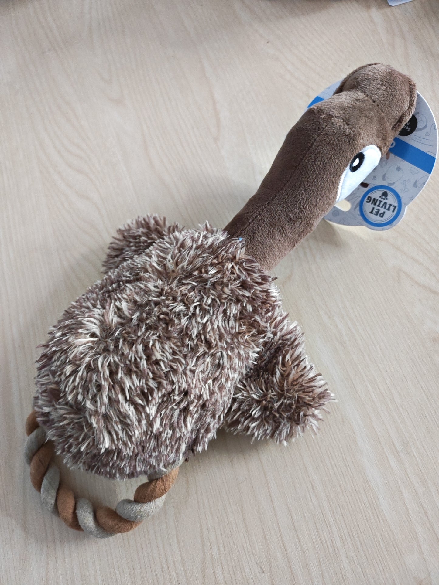 Plush Duck toy with handle