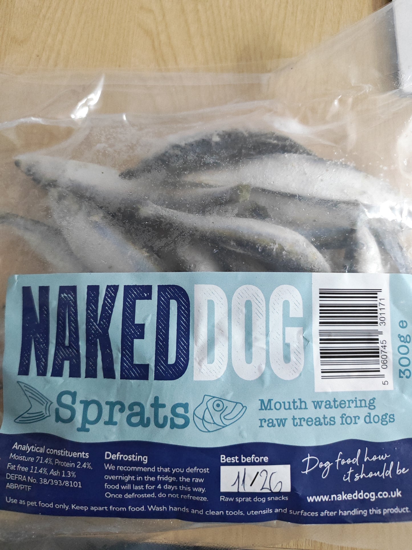 Naked dog Frozen Sprats 300g