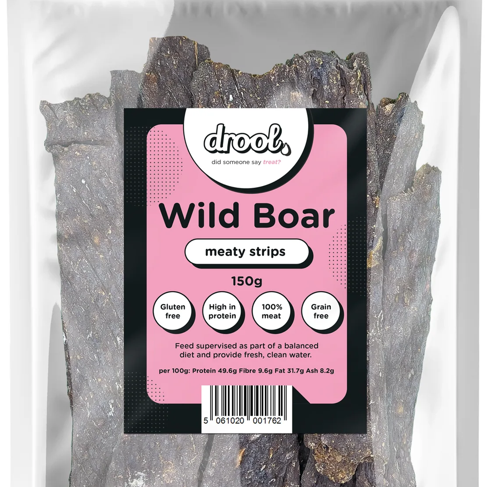 Drool Meaty Strips Wild Boar 150g