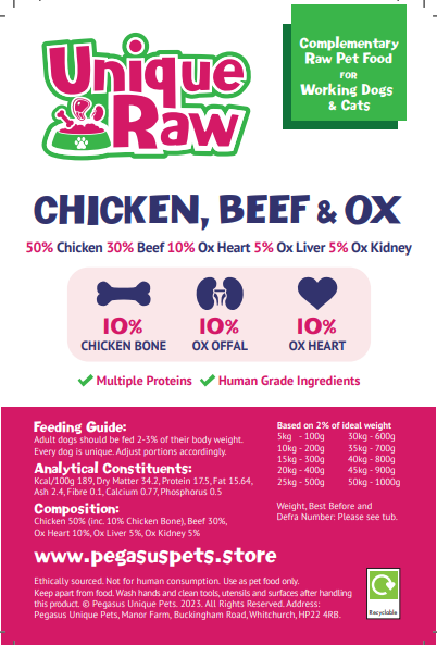 Unique Raw Chicken + Beef Complete 1kg
