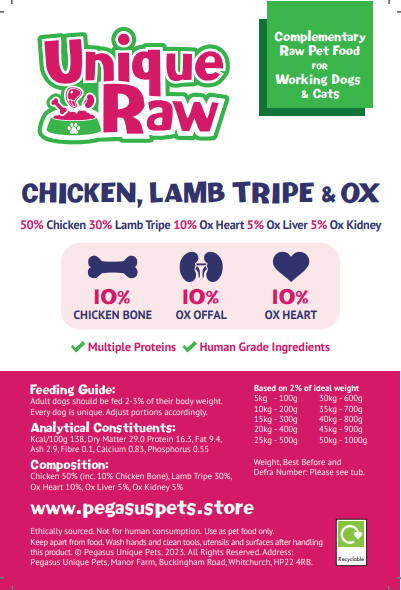 
                  
                    Pegasus Pets Raw Chicken + Tripe Complete (Previously Unique Pets)
                  
                