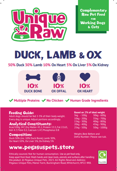 Unique Raw Duck + Lamb Complete