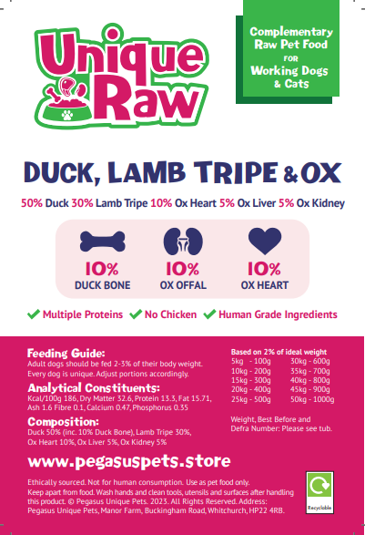 Unique Raw Duck + Tripe Complete