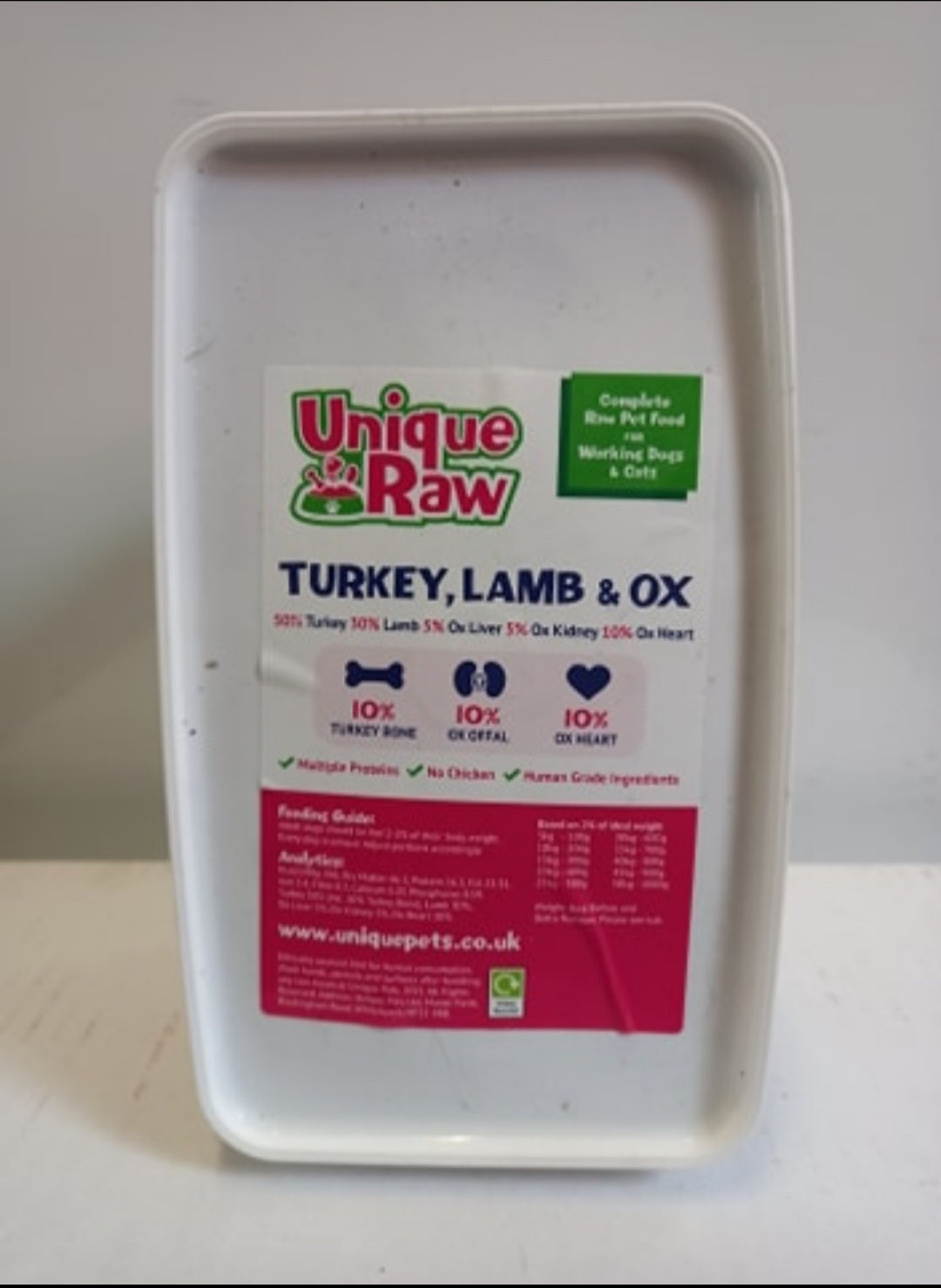 Pegasus Pets Raw Turkey + Lamb Complete  (Previously Unique Pets Raw)