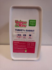 Unique Raw Turkey + Rabbit 20% Complete 1kg
