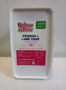 Pegasus Pets Raw Venison + Tripe bone-free mince 1kg  (Previously Unique Pets Raw)