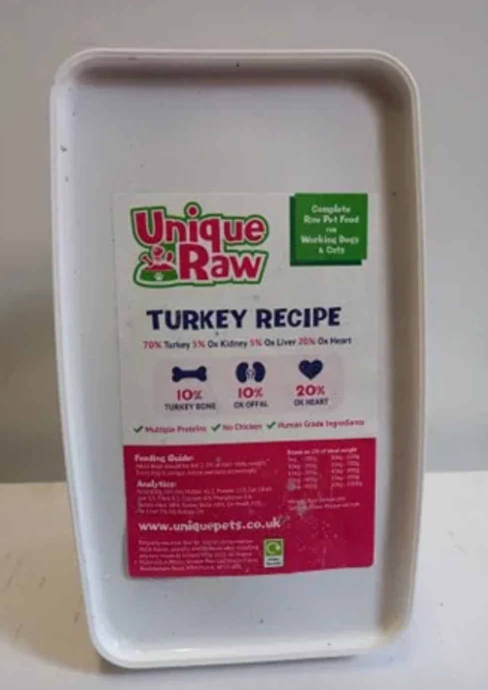 Pegasus Pets Raw Turkey Complete  (Previously Unique Pets Raw)